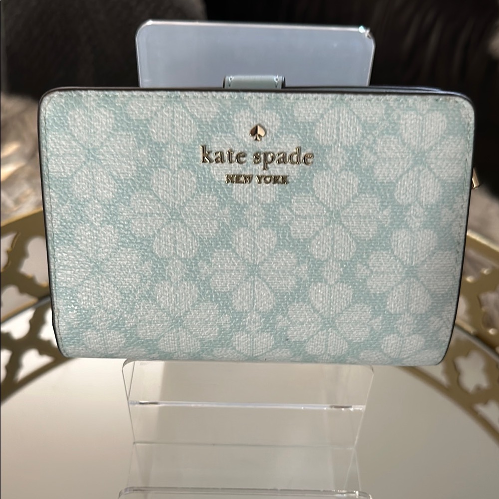 Kate Spade spade flower spade blue glow wallet